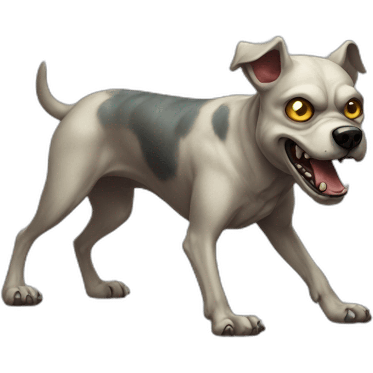 zombie-monster-pull dog emoji