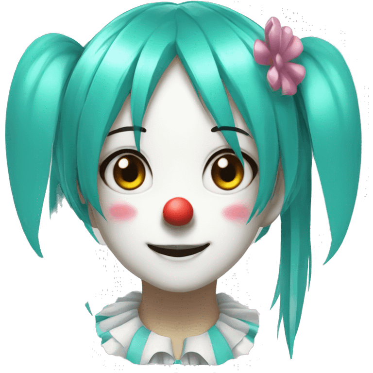  clown hatsune miku emoji