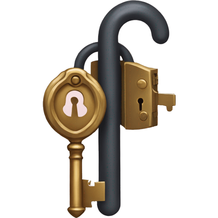 a magical lock and key emoji