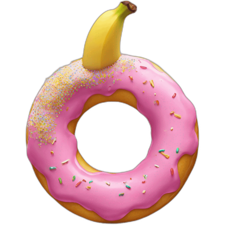 donut banana emoji