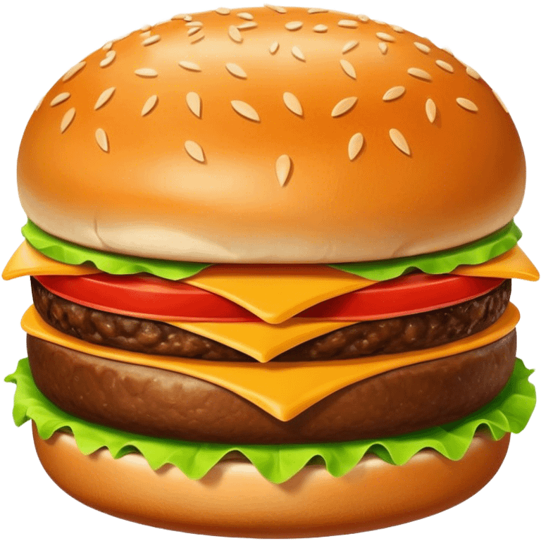 Plain burger emoji