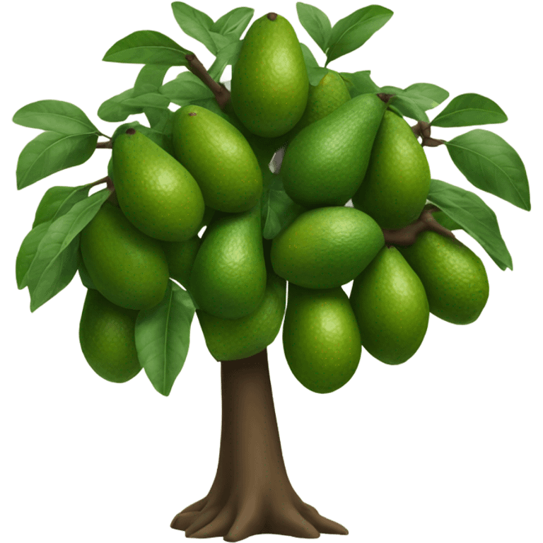 avocado tree with branches emoji