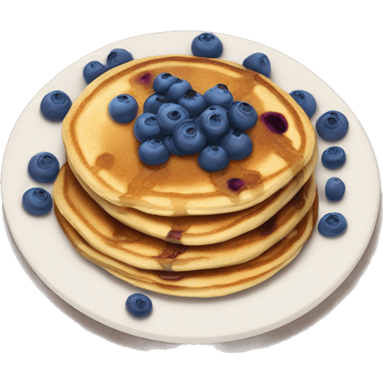 Blueberry pancakes  emoji