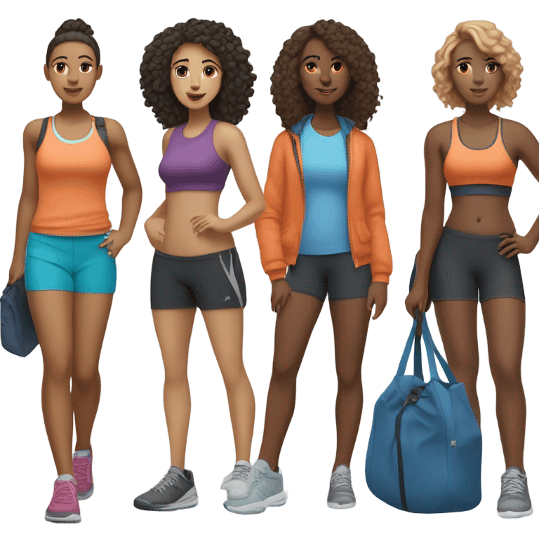 Women going to the gym emoji