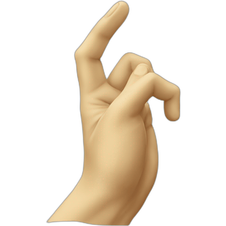 italian statue doing pinched fingers italian gesture emoji