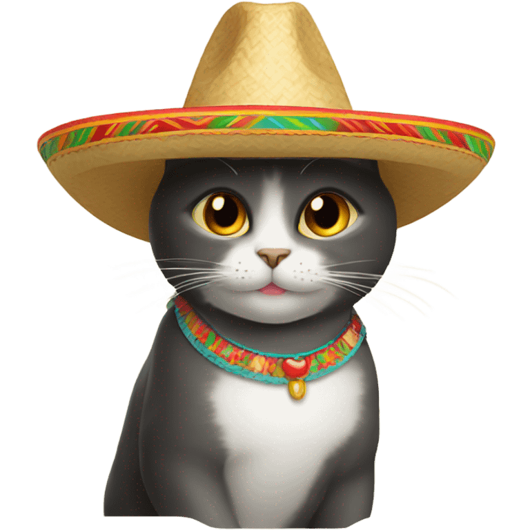 Cat with sombrero  emoji