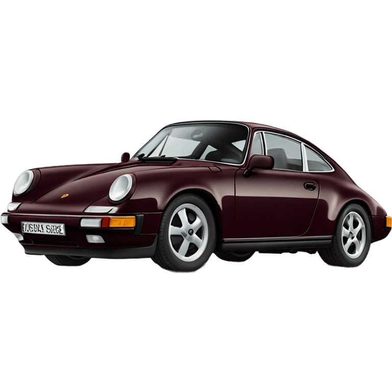 Dunkel weinroter porsche emoji