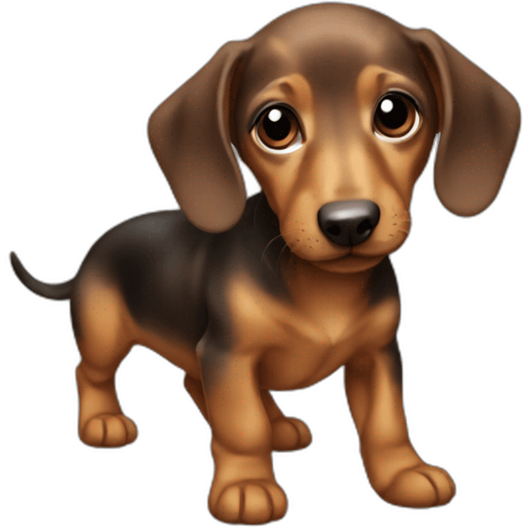 baby dashund emoji