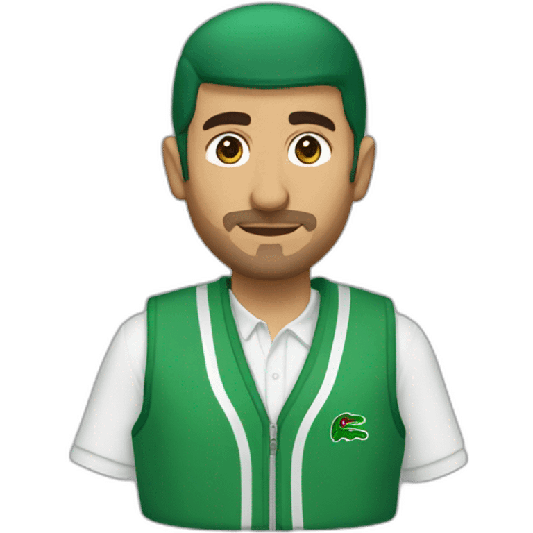 algerian guy lacoste vest emoji