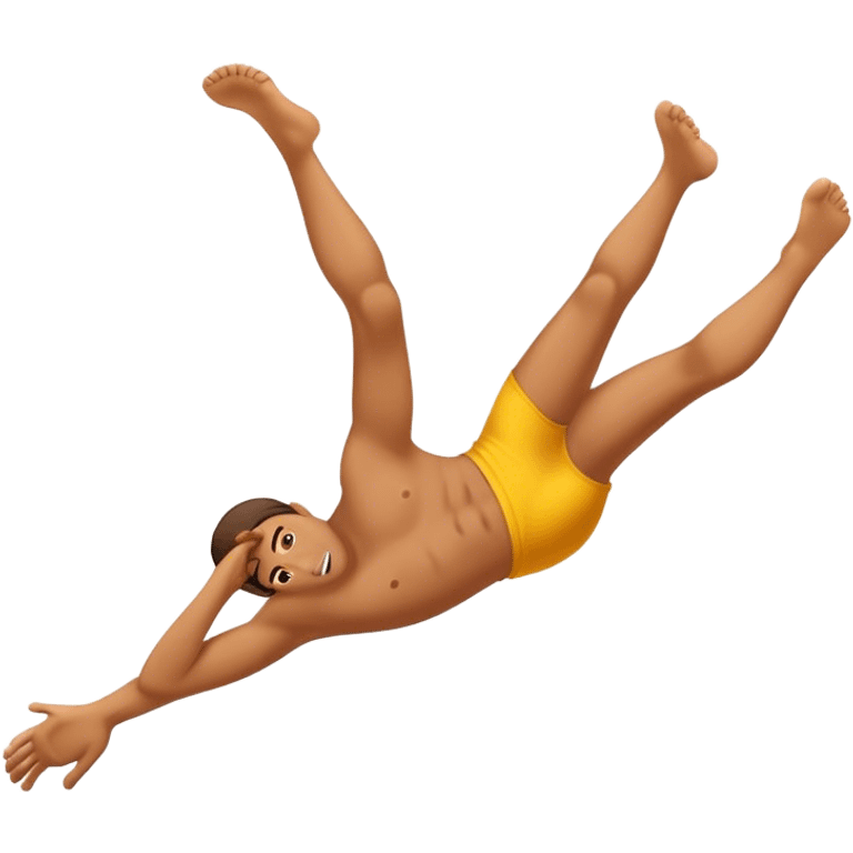 Kicking feet lying down emoji