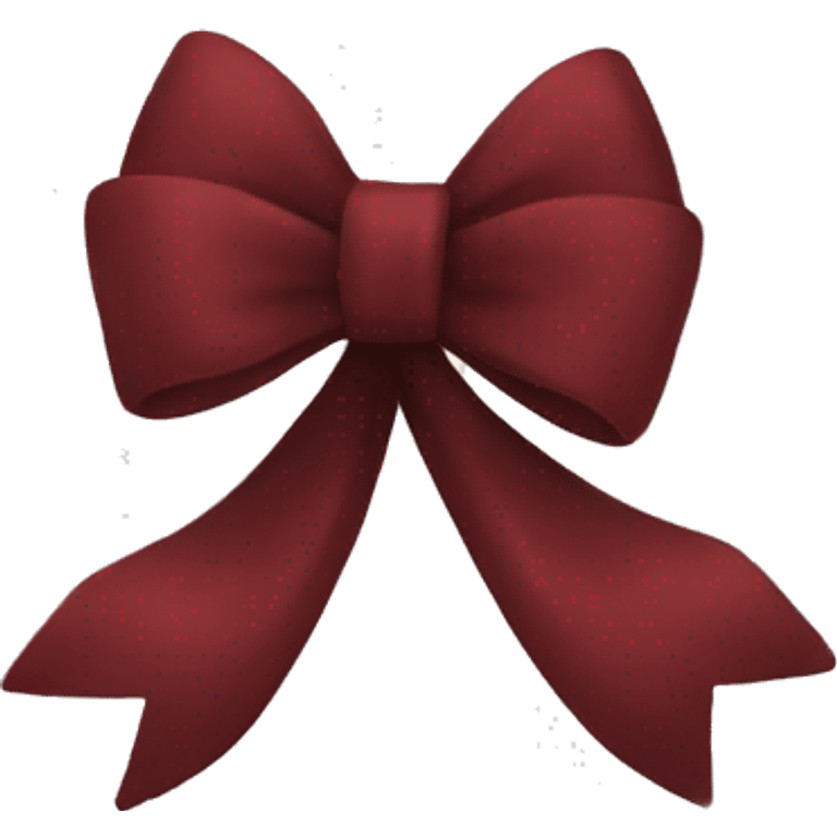 dark red bow emoji