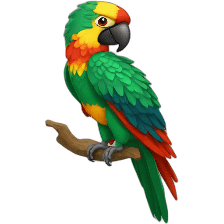 guacamaya roja emoji