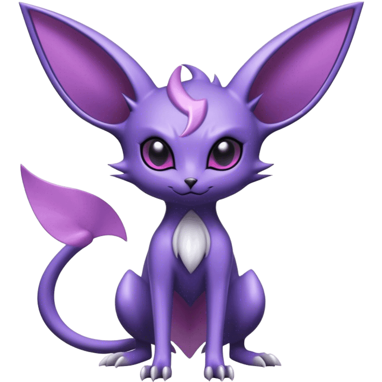 Cool Edgy Shiny Noibat-Espeon-hybrid  full body emoji