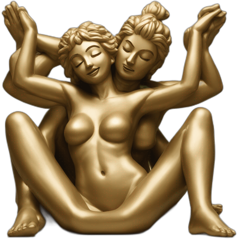 Kamasutra position statues emoji