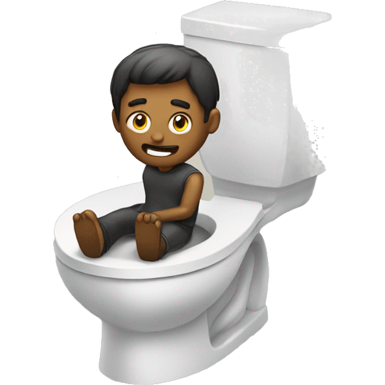 Man on toilet emoji