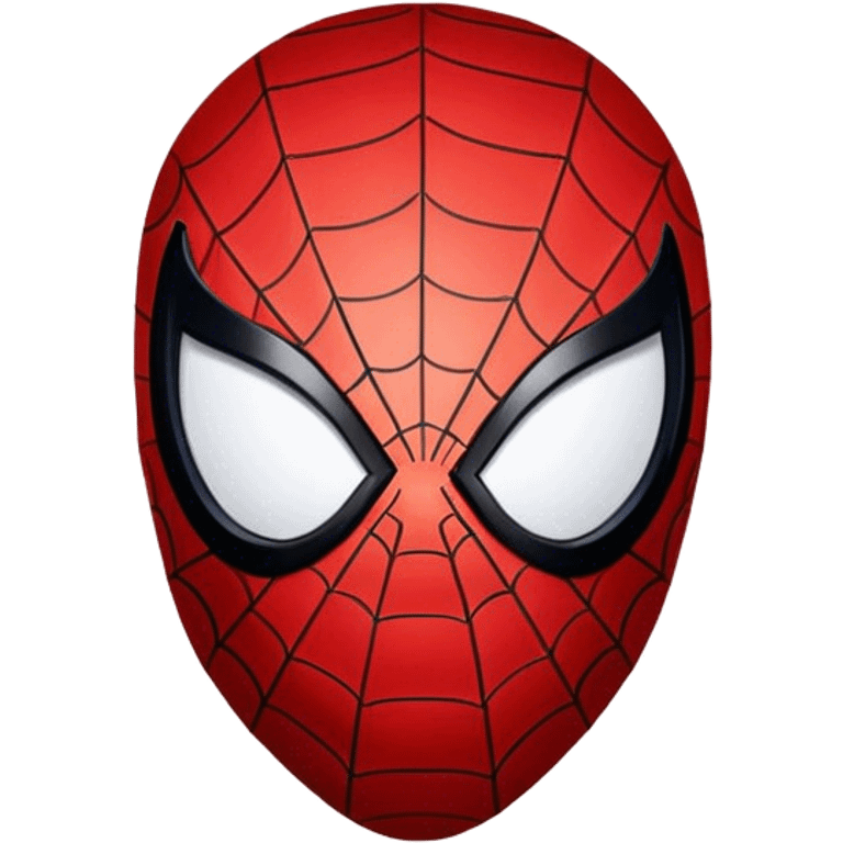 Spiderman face black emoji