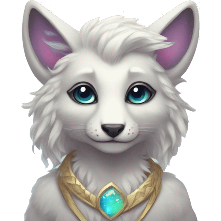 Kawaii bright fantasy ethereal anthro fursona animal emoji