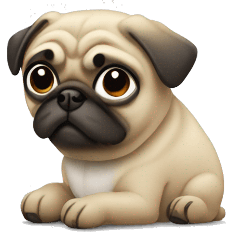 Pug emojis wit buy now text emoji