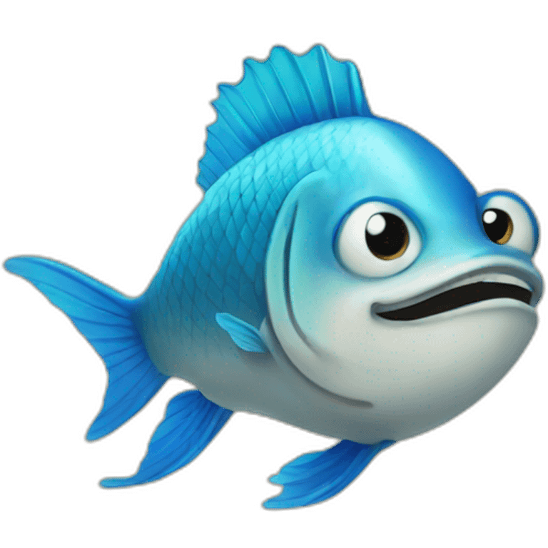 Running　Fish emoji