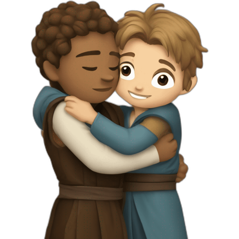 Hug anakin with grogu emoji