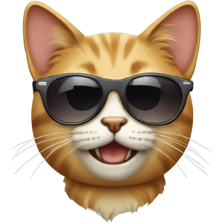 Cat with sunglasses emoji