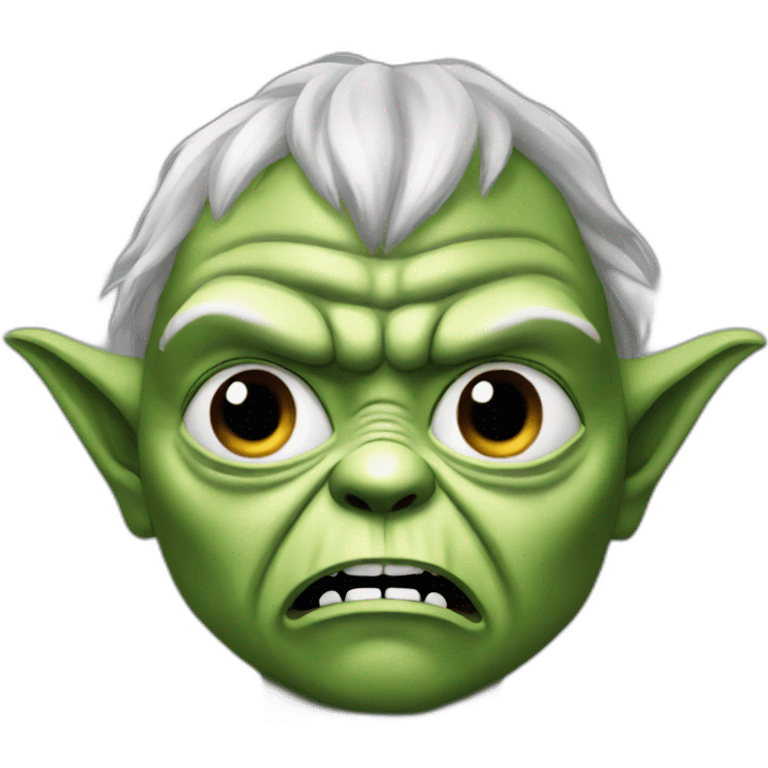 yoda face angry emoji