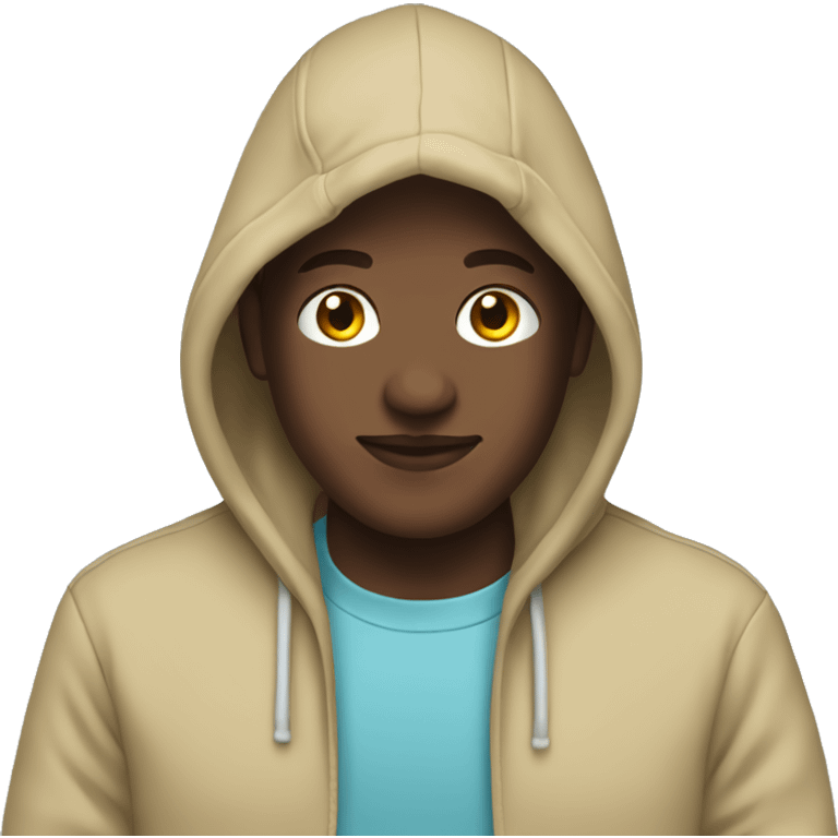 Light blue hoodie emoji