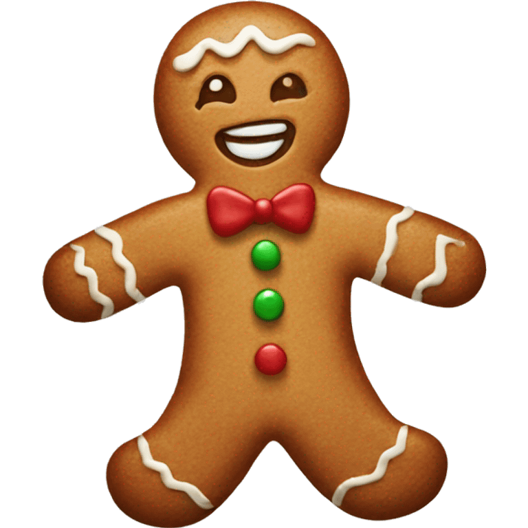 Gingerbread man emoji