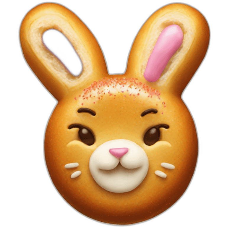 Rabbit-shaped doughnuts emoji