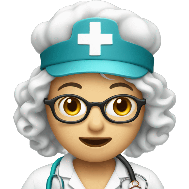 Nurse with a vape emoji