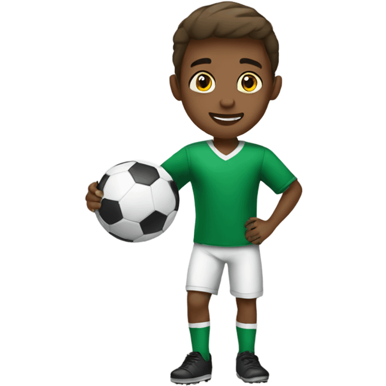 Boy with Ball playing football emoji