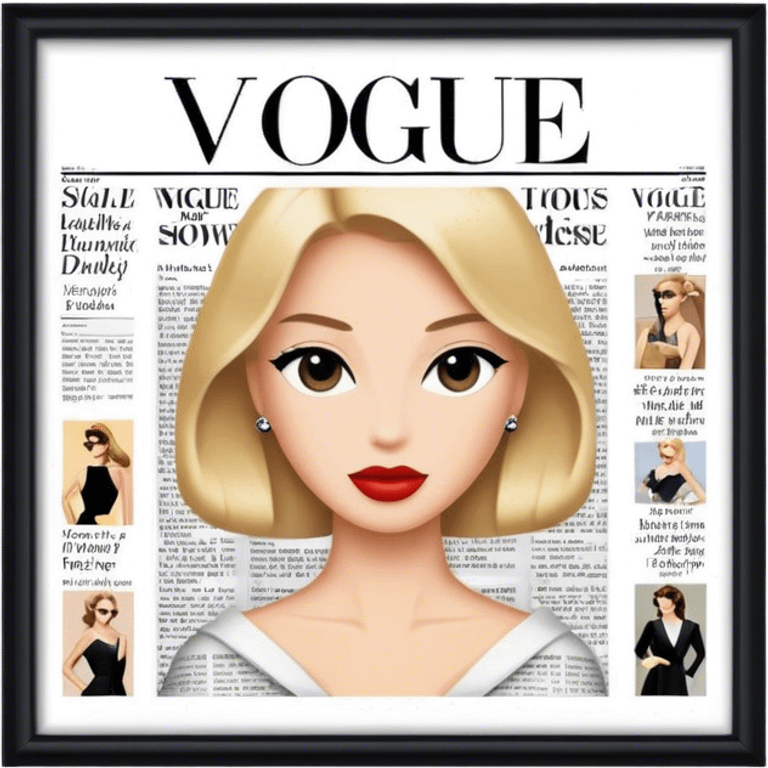 vogue newspaper emoji