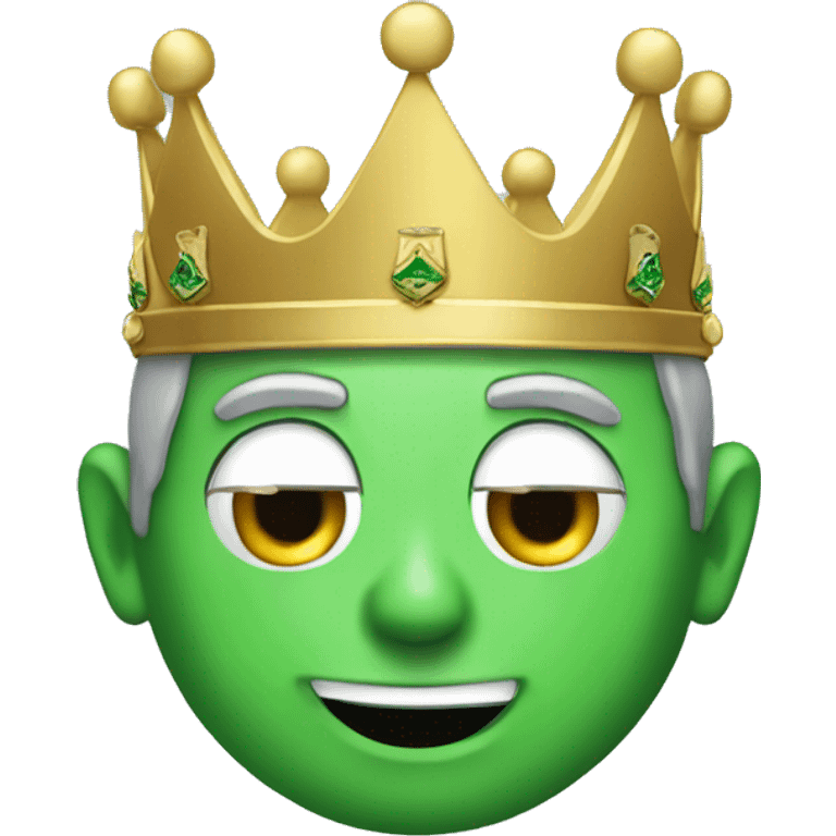 Green Benjamin Netanyahu crown emoji