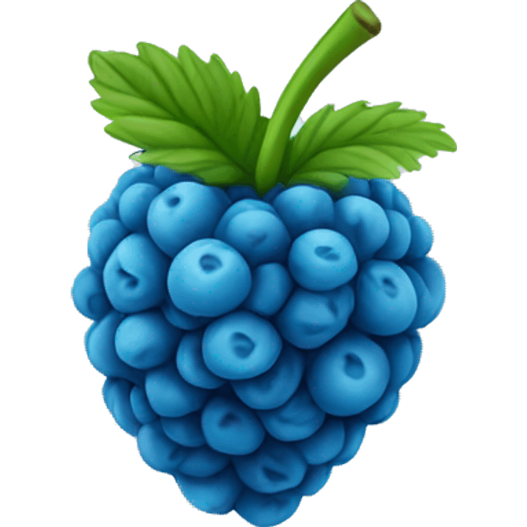 blue raspberry emoji