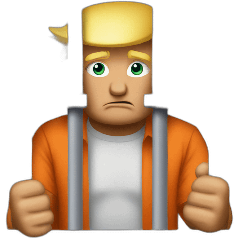 Donald trump in jail emoji