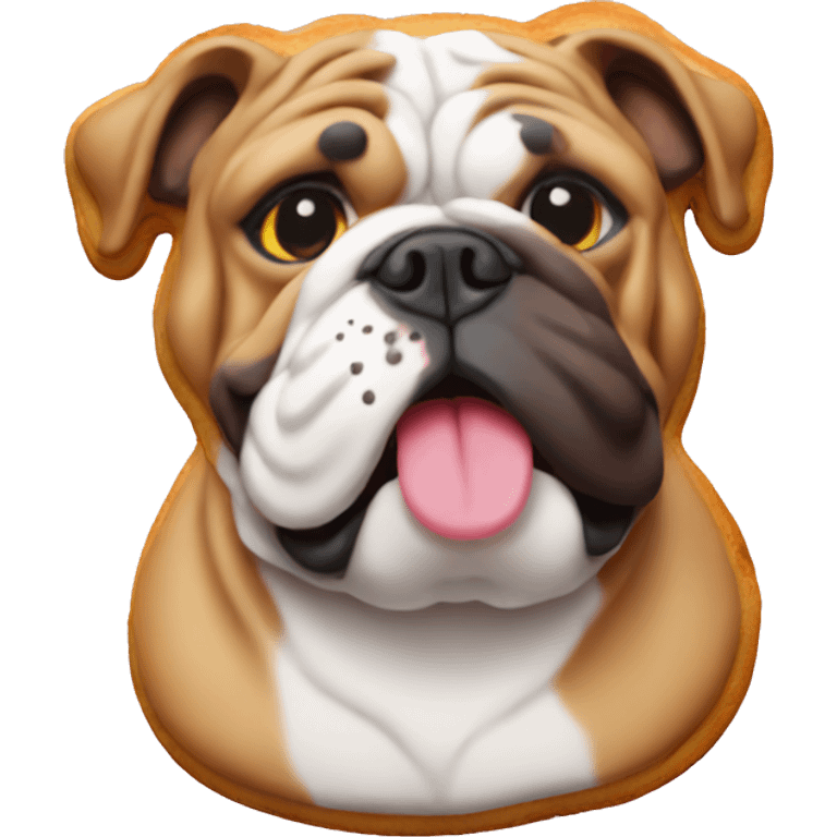 English bulldog cookies emoji