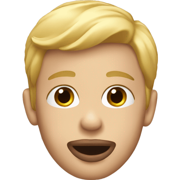 Blond boy lip balm emoji