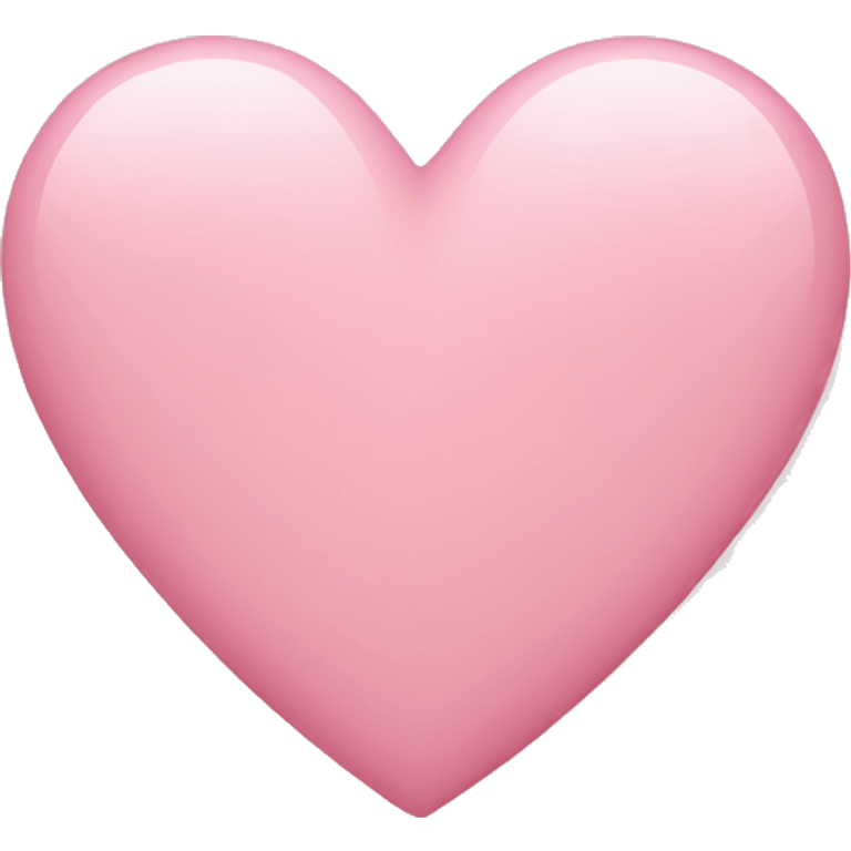 Soft pink heart emoji