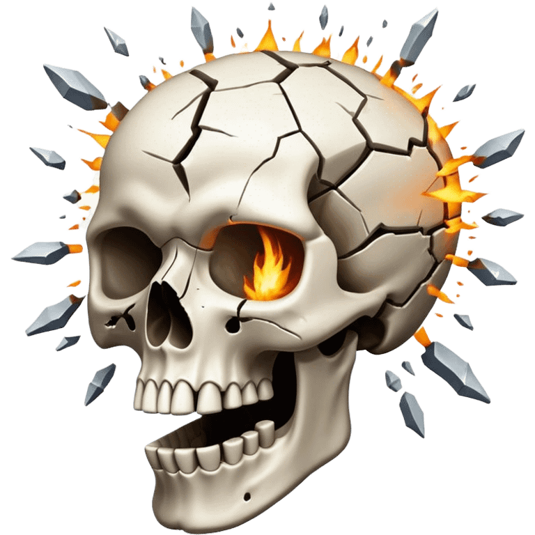 Exploding skull emoji