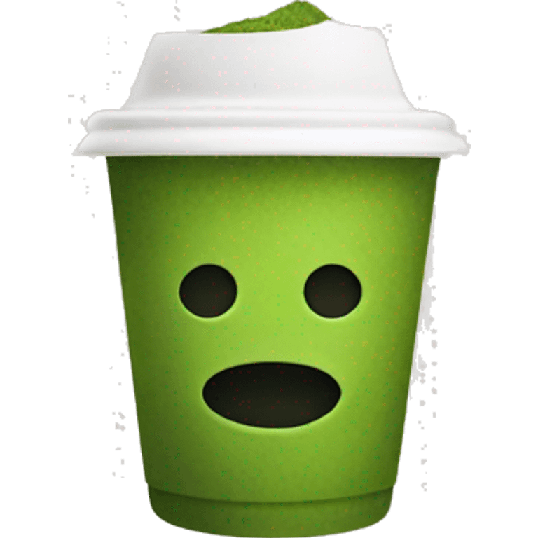 Matcha in a To go cup without face  emoji