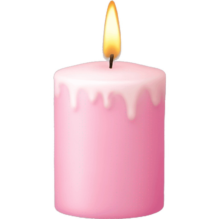 christmas pastel pink candle  emoji