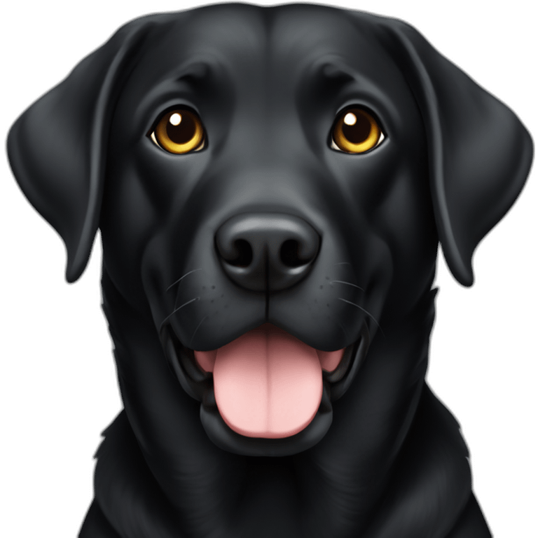 Labrador black emoji