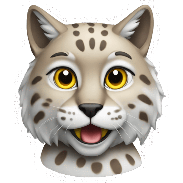 A lynx with a laptop emoji