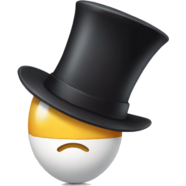 Egg with a top hat  emoji