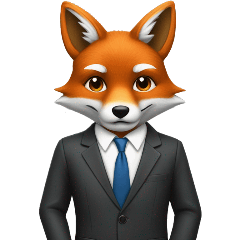 fox in business suit emoji