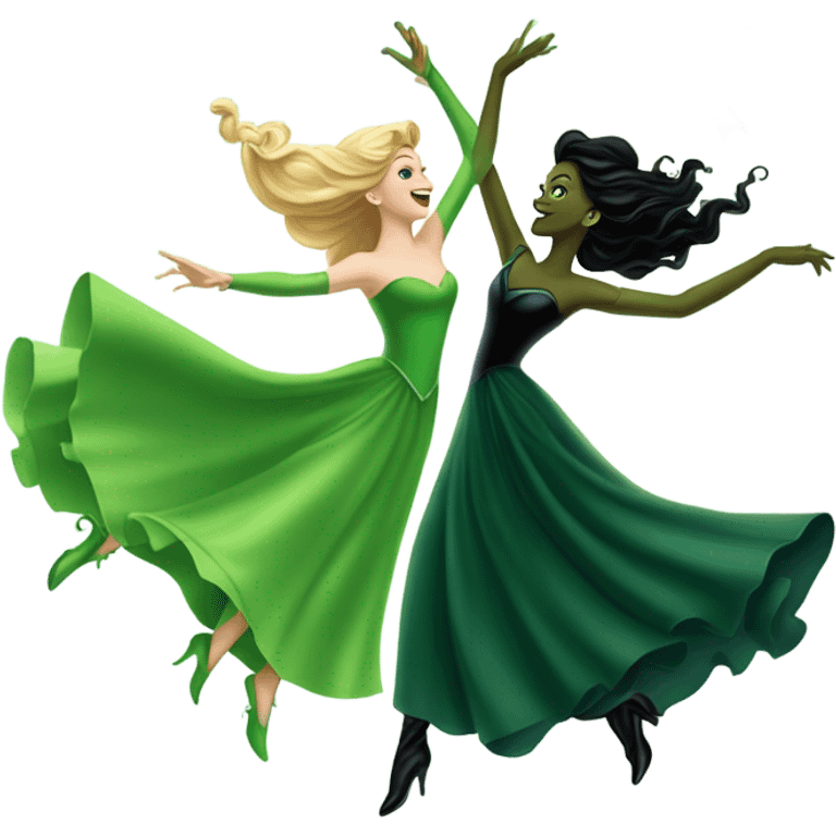 Glinda with elphaba flying emoji