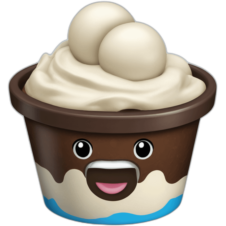 Ben & Jerrys ice cream pint emoji