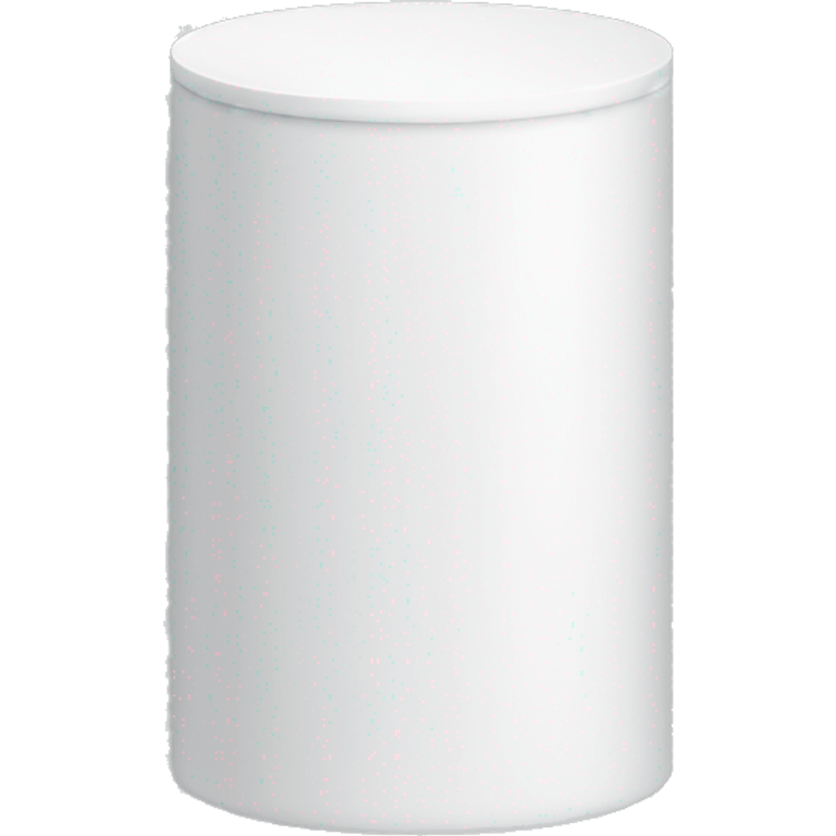 white Cylinder full closed emoji