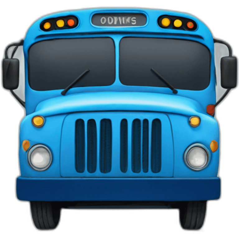 two blue busses emoji