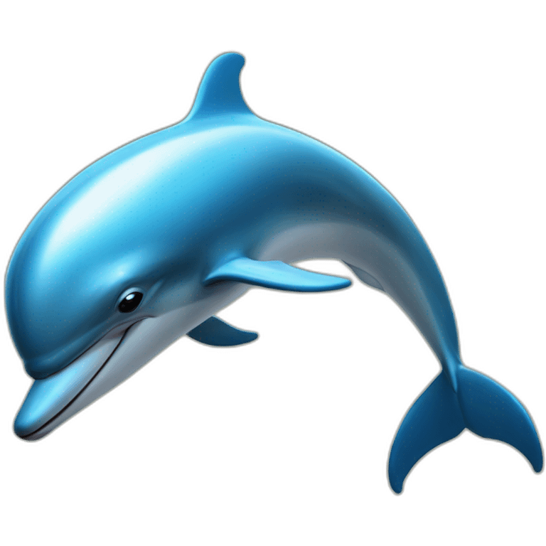 dolphin in a forcefield emoji